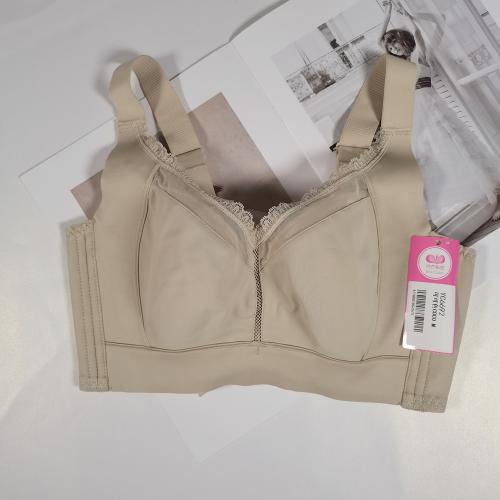 Silent large-cup adjustable bra without steel underwire