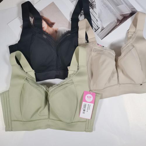 Silent large-cup adjustable bra without steel underwire