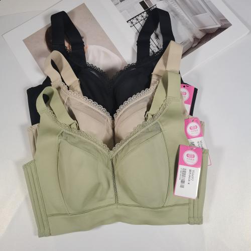 Silent large-cup adjustable bra without steel underwire