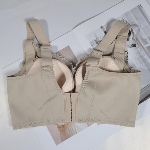 Silent large-cup adjustable bra without steel underwire