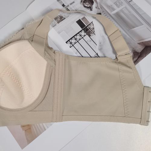Silent large-cup adjustable bra without steel underwire