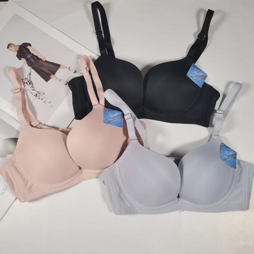 Low-cut W-shaped soft steel ring pressure-free and seamless adjustment type underwear