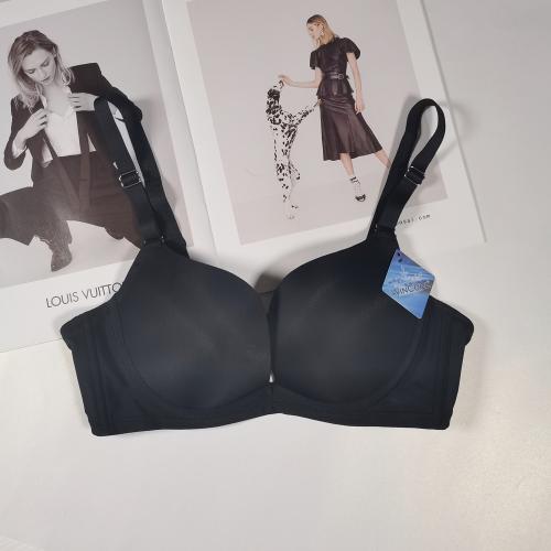 Low-cut W-shaped soft steel ring pressure-free and seamless adjustment type underwear