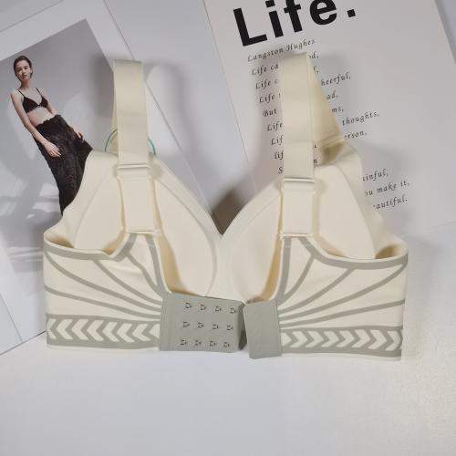 Jelly strip support, snug fit, lightweight shock-absorbing bra with 3 rows and 3 buckles for stability