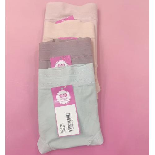 High-waist 100-thread cotton-silk underwear with antibacterial properties 7A