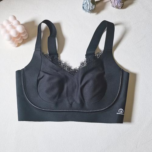Crystal cup soft support full package, large chest, slim and ultra-thin cup, comfortable underwear