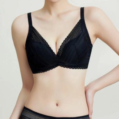 Solid-color, simplified and traditional design soft steel ring adjustable underwear - Soft Wire