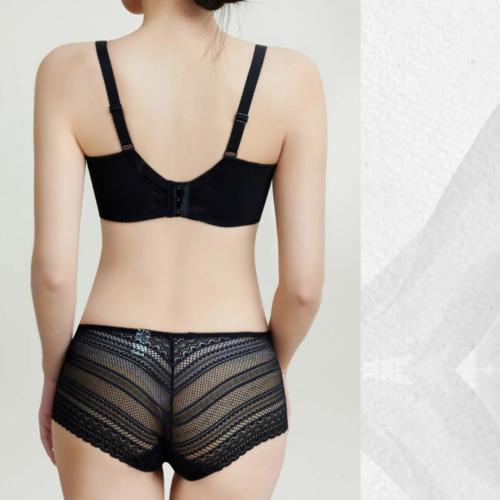 Solid-color, simplified and traditional design soft steel ring adjustable underwear