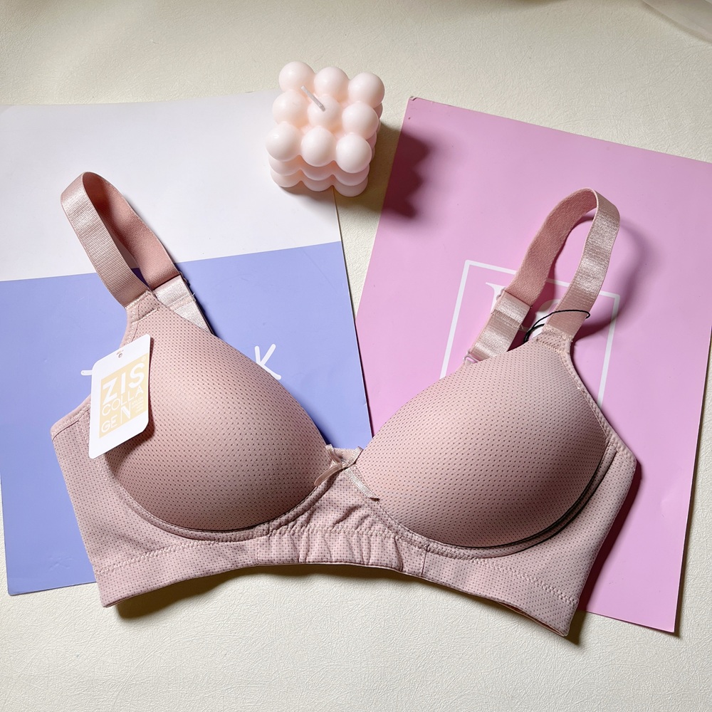清新柔軟絲滑膠原蛋白罩杯無鋼圈內衣 - 無鋼圈