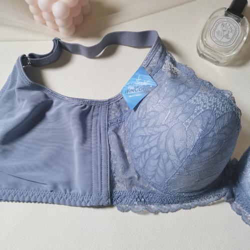 Cooling-effect large U-shaped beautiful back breathable cup-shaped fat-reducing underwear - soft steel band