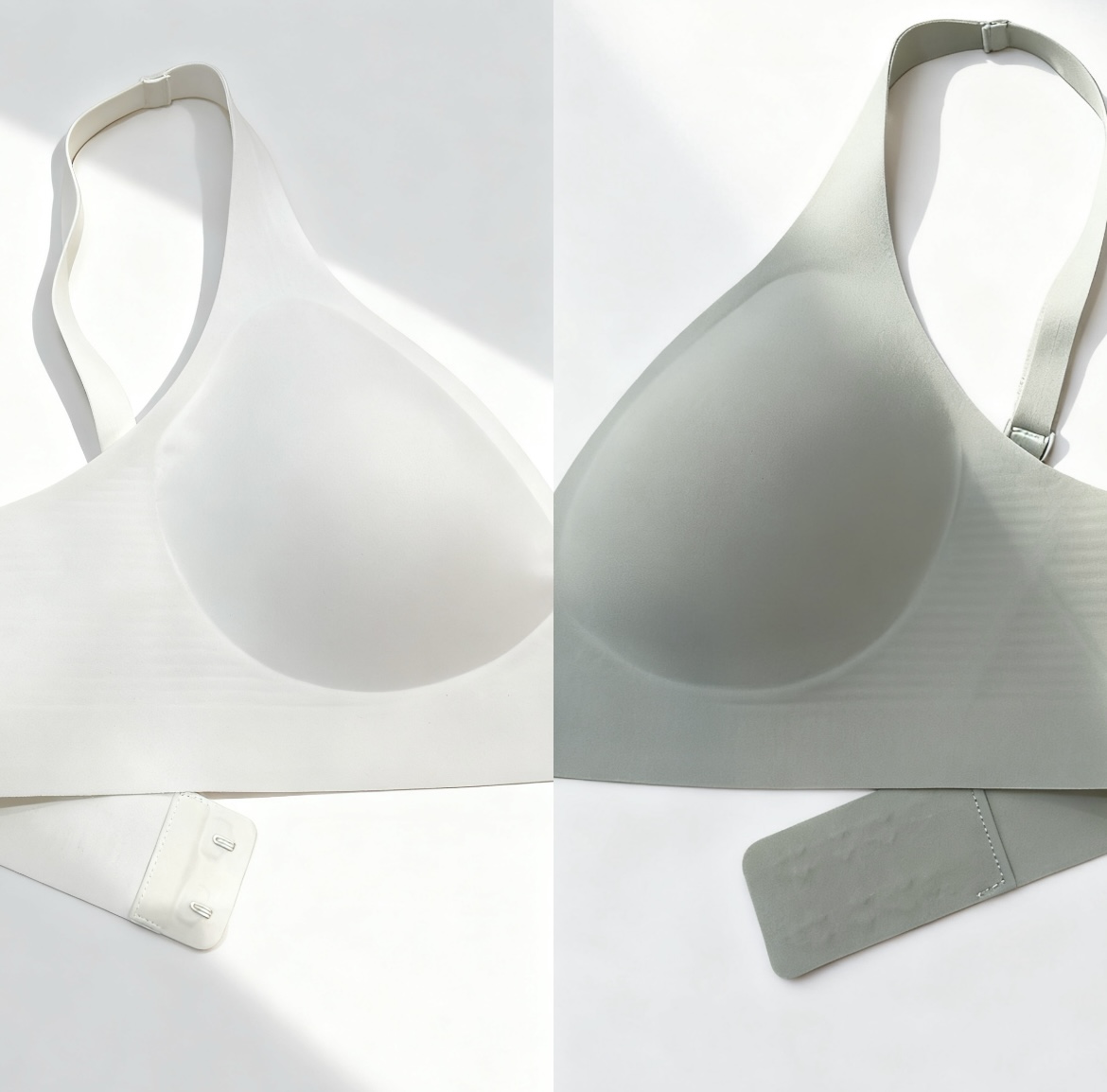 法式深V祼感無痕果凍軟支撐條無鋼圈內衣