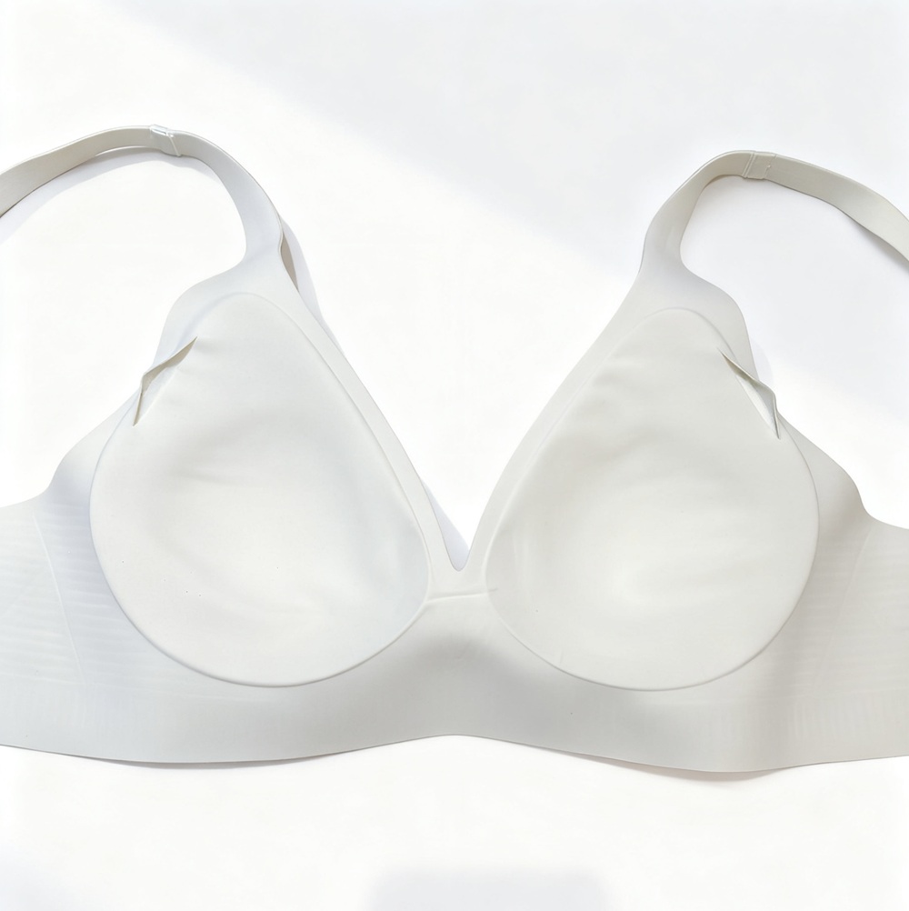 法式深V祼感無痕果凍軟支撐條無鋼圈內衣