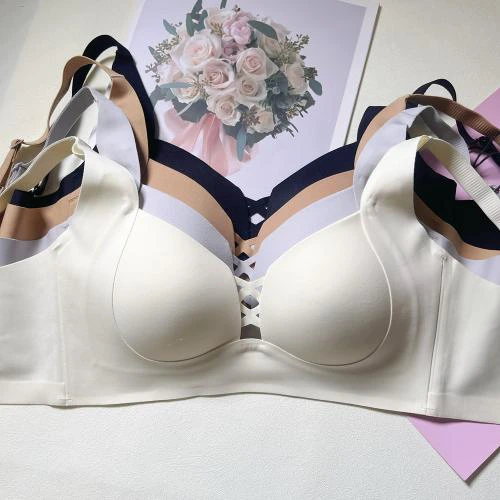 Side repair lock grease double cross seamless underwear - no steel ring